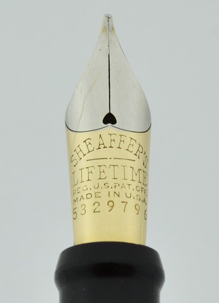 Sheaffer Lifetime Fountain Desk Pen - Black w Fine Italic Nib, Pen
