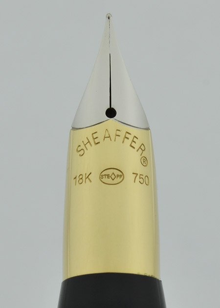 SHEAFFER USA FRED 万年筆　18k Sheaffer Crest (Reissue) #593 Fountain Pen - Black w Gold Cap