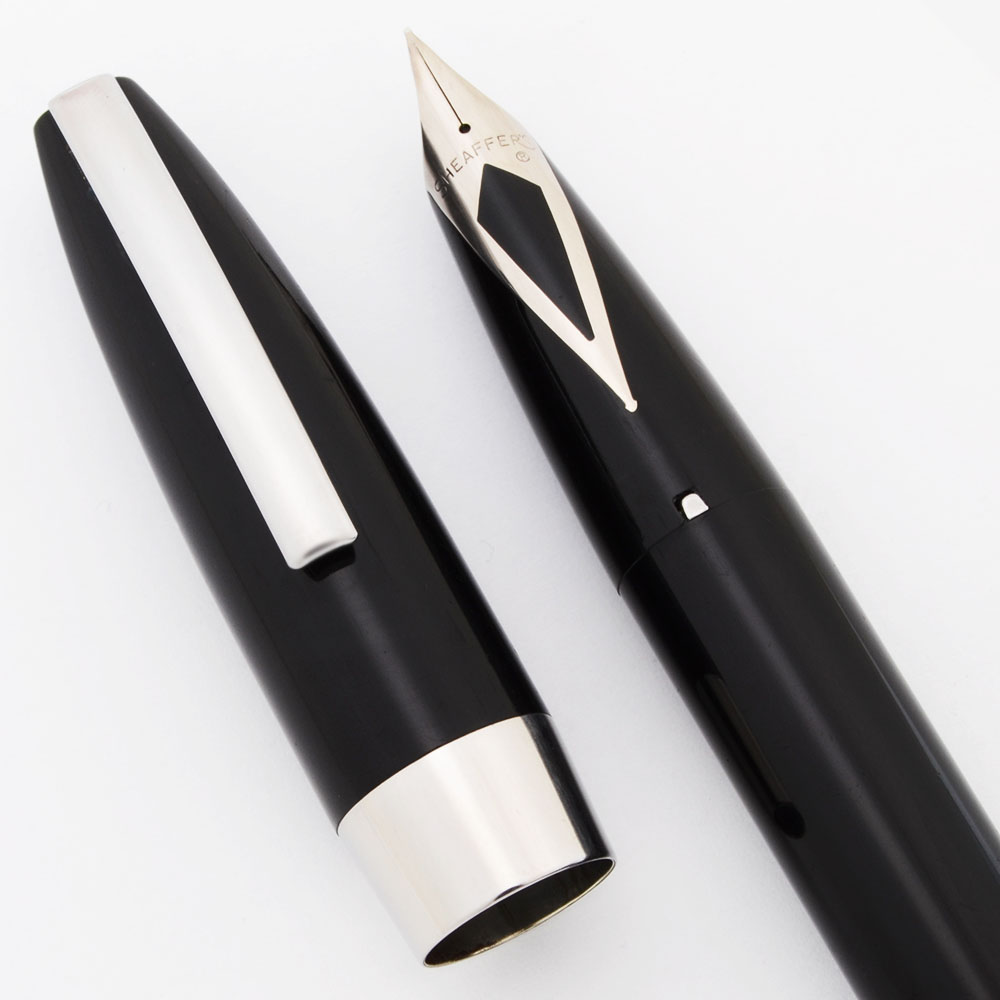 Sheaffer PFM I (Canada, 1960) - Black with Chrome Trim, Snorkel