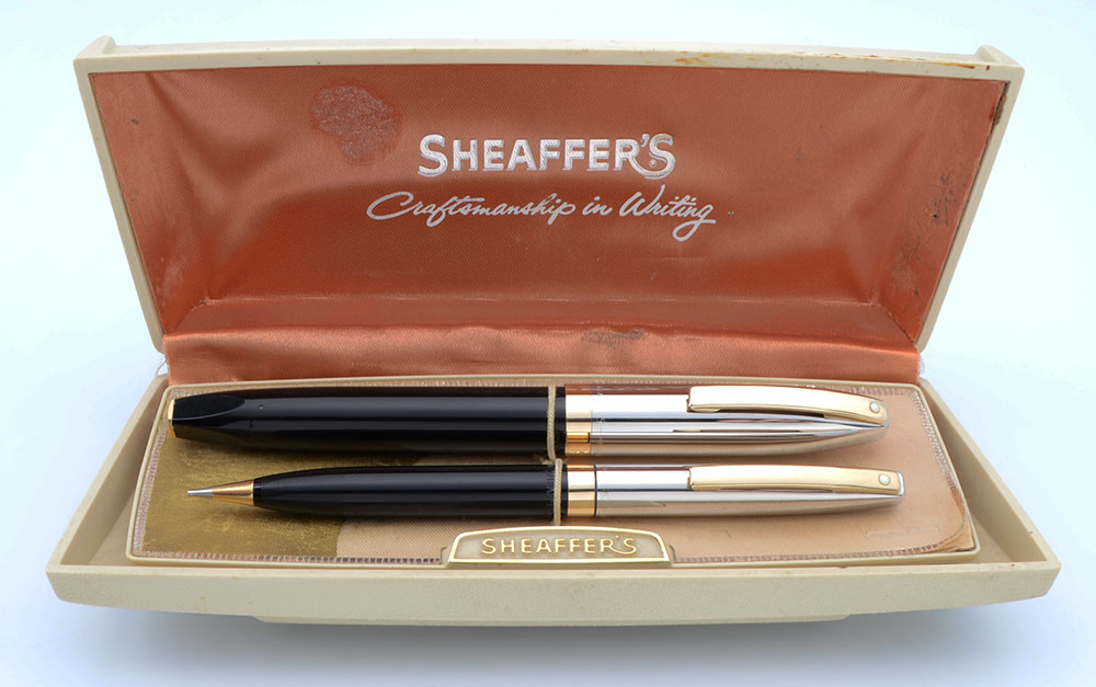 Sheaffer Skripsert White FishScale Pen Pencil Set New