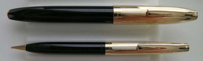 Sheaffer PFM V Set - Black, Pen w 14k Nib, Mechanical Pencil