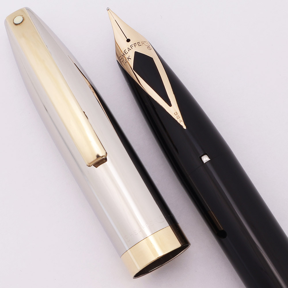 Sheaffer PFM IV Snorkel Fountain Pen (1959-63) - Black, Steel Cap