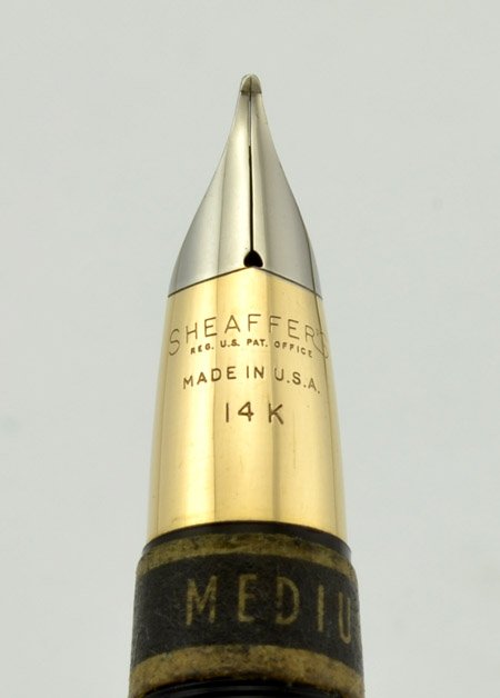 Sheaffer B92SD Fountain Desk Pen - Brown, Mexican Onyx Base