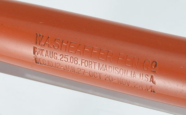 Sheaffer 3-25 Flat Top (1920s/30s) - Orange w/GT, Junior Size, Lever  Filler, Fine 3-25 Nib (Very Nice, Restored) - Peyton Street Pens