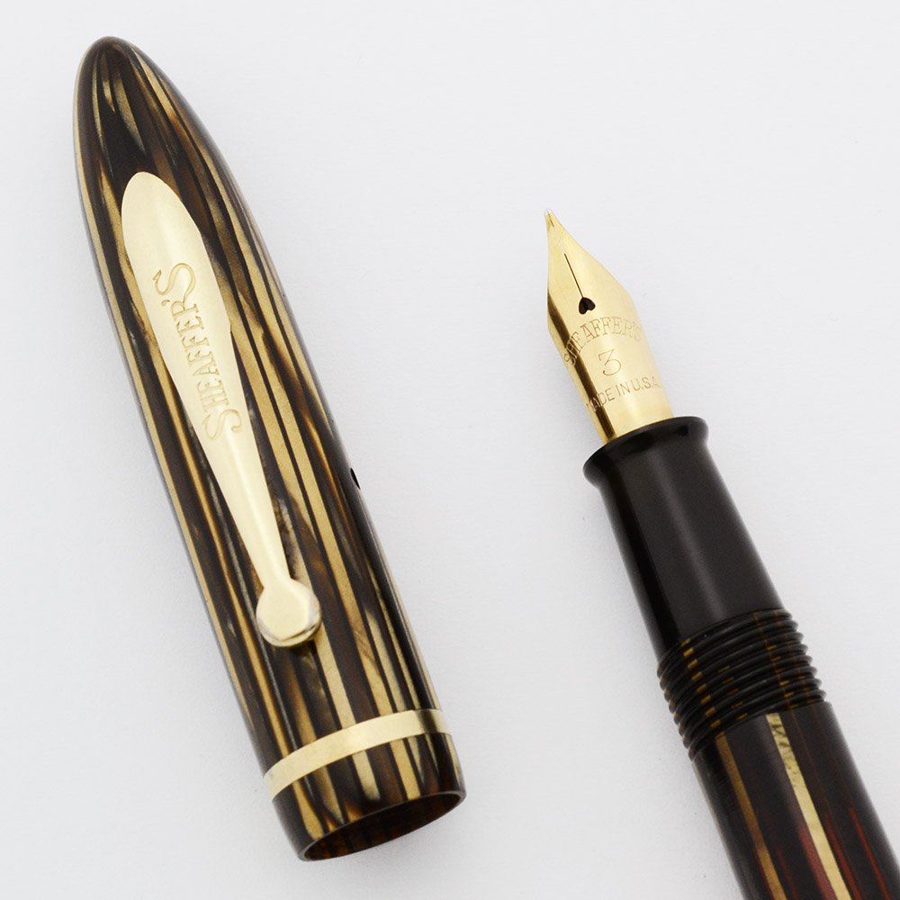 Sheaffer Balance 350 Fountain Pen (1930s) - Long/Thin, Brown