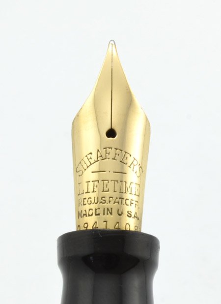 シェーファー　ライフタイム　バランス ジェードグリーン　1920年代のビンテージ Sheaffer Lifetime Flat Top Oversized - 1920s, Jade Green, Fine Nib