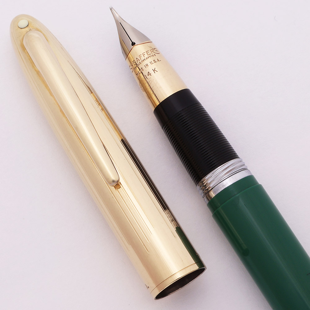 Sheaffer Snorkel Crest Fountain Pen (1952-59) - Pastel Green