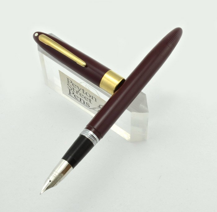 Sheaffer Statesman Snorkel 1950s - Burgundy, Fine (User Grade