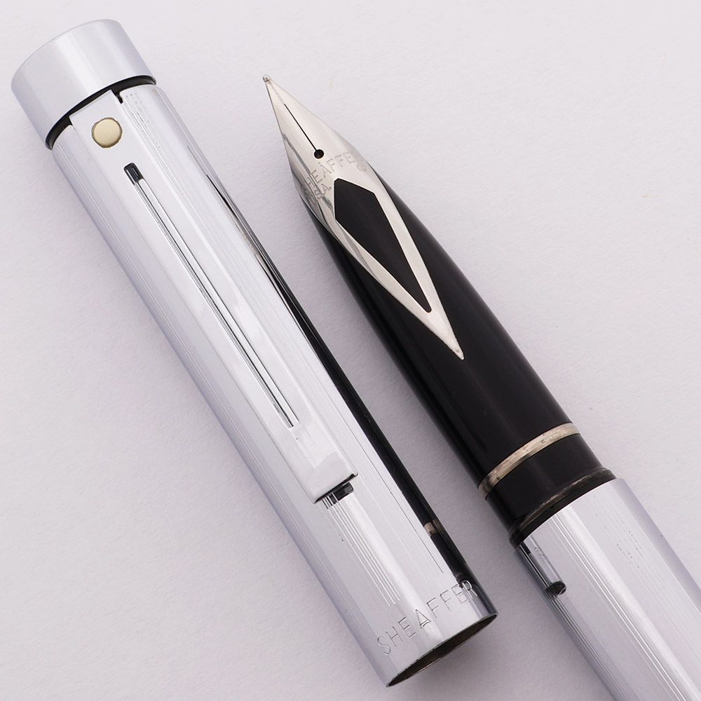 Sheaffer TARGA 1000 Fountain Pen (1981-84) - Lined Chrome, C/C