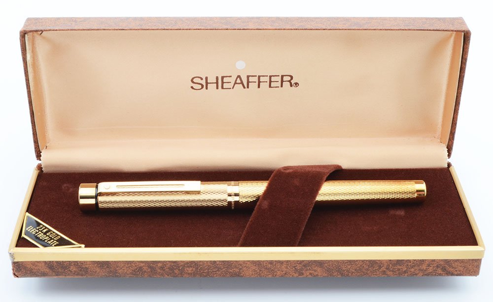 Sheaffer TARGA 1009 Fountain Pen - Gold Barleycorn, Medium (New