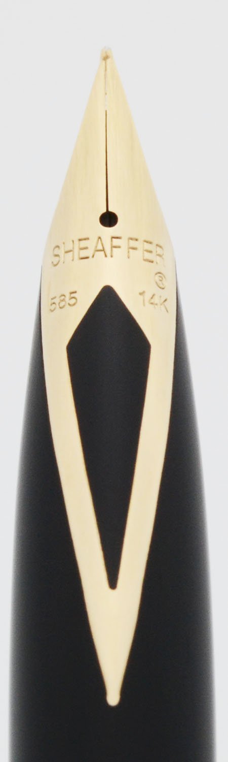Sheaffer TARGA 1001XG Fountain Pen - Brushed Steel w Gold Trim