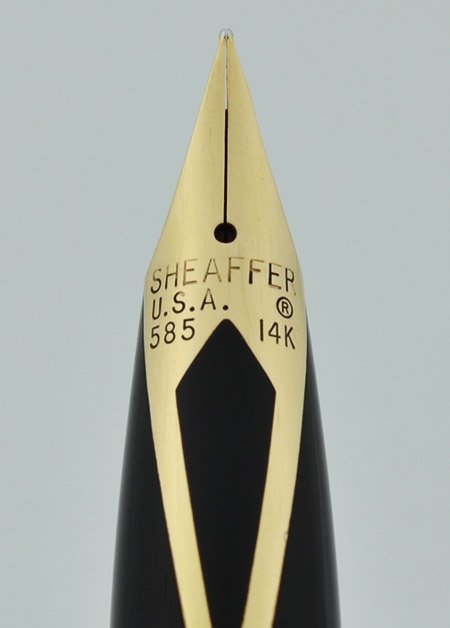 Sheaffer Targa 1005 Fountain Pen - Gold Fluted, Fine 14k Nib (Near
