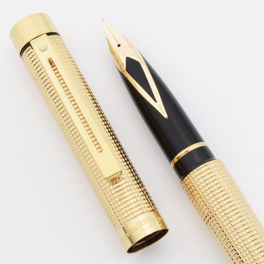 Sheaffer TARGA 1011 Fountain Pen - Gold Diamond Squares, Medium
