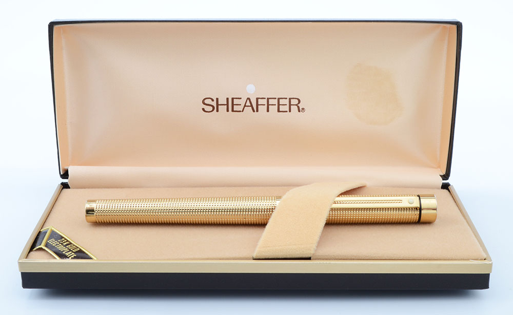 Sheaffer TARGA 1011 Fountain Pen - Gold Diamond Squares, Medium