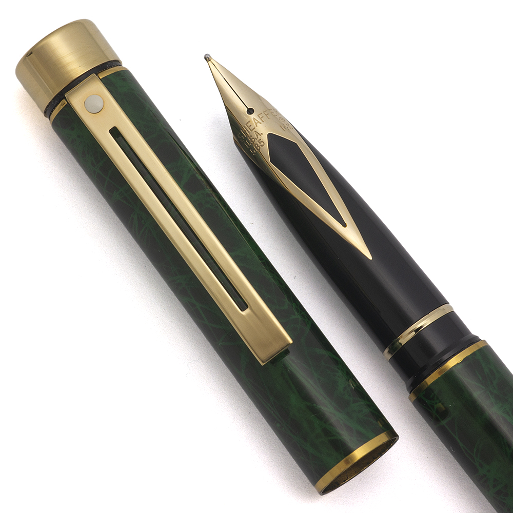 Sheaffer TARGA 1081 Fountain Pen - Malachite Green Ronce, Medium