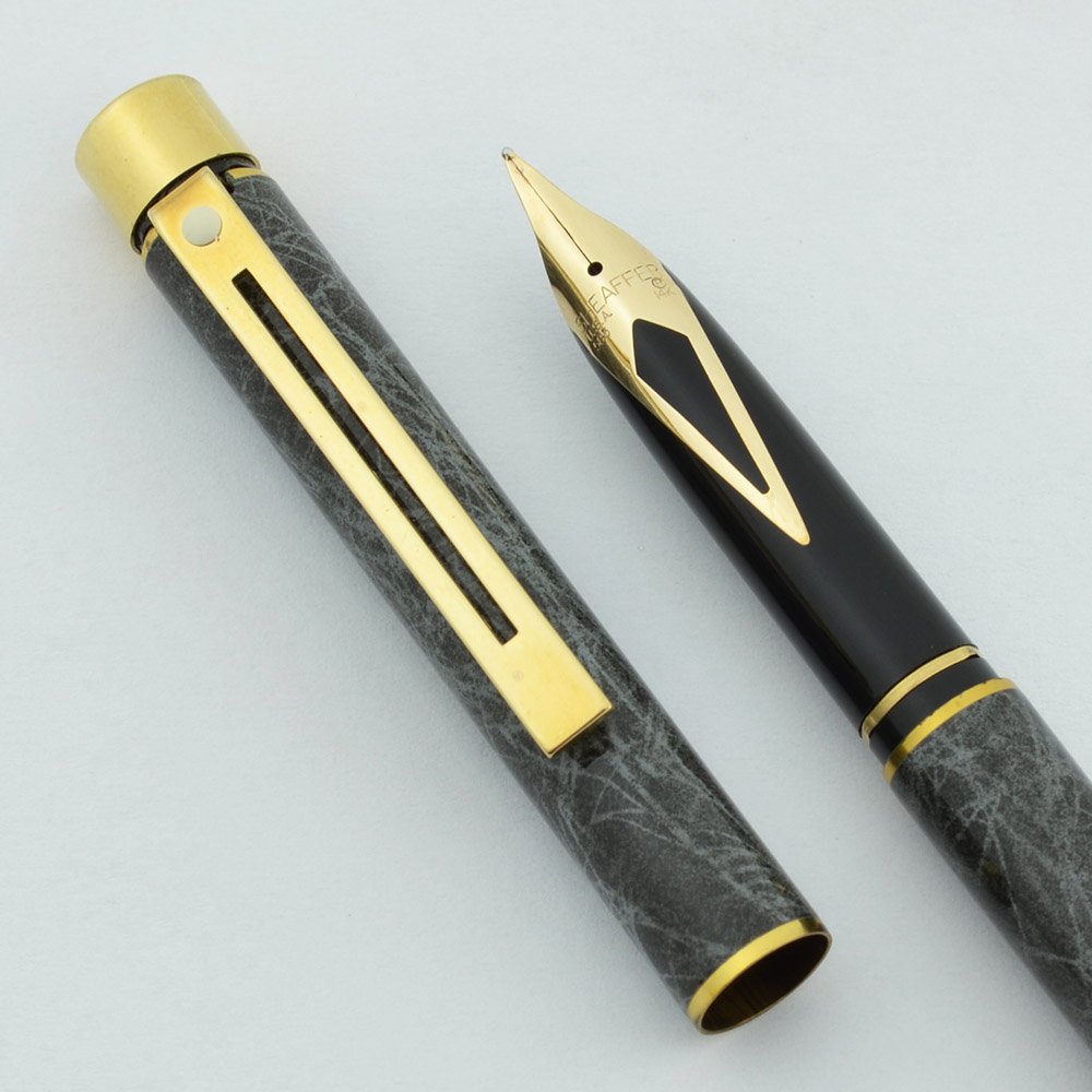 Sheaffer TARGA 1028S Fountain Pen - Slim, Grey Ronce, 14k Medium