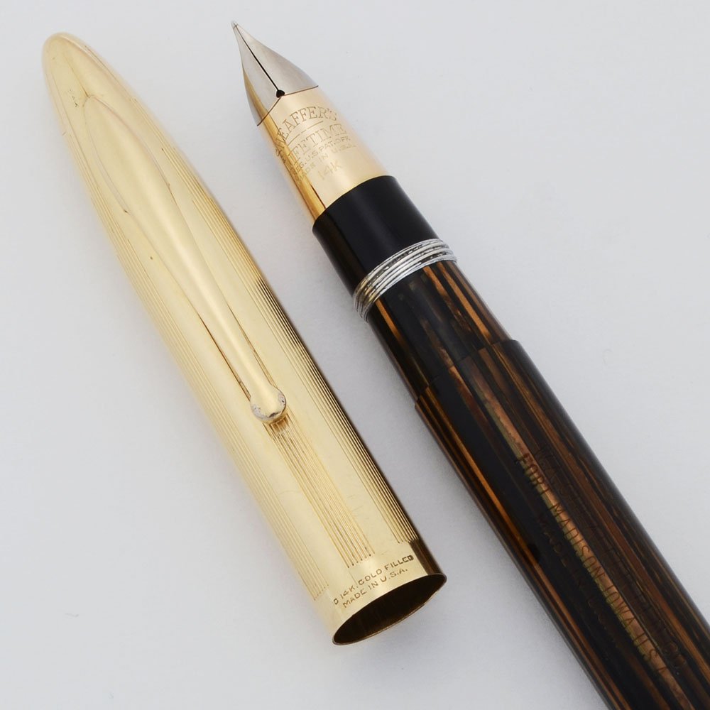 Sheaffer Lifetime Crest Fountain Pen (Early Version) - Golden