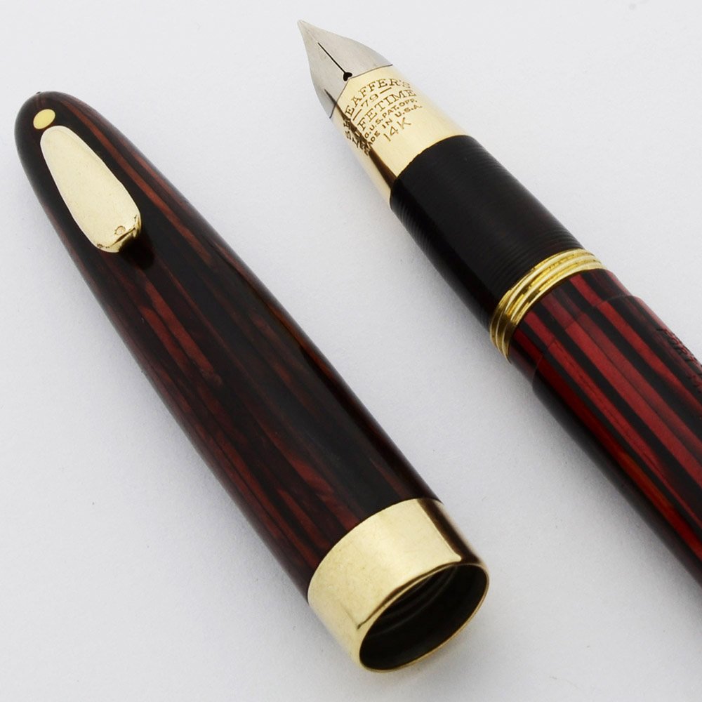 Sheaffer Tuckaway 1000 Fountain Pen Set - Carmine, Triumph Nib