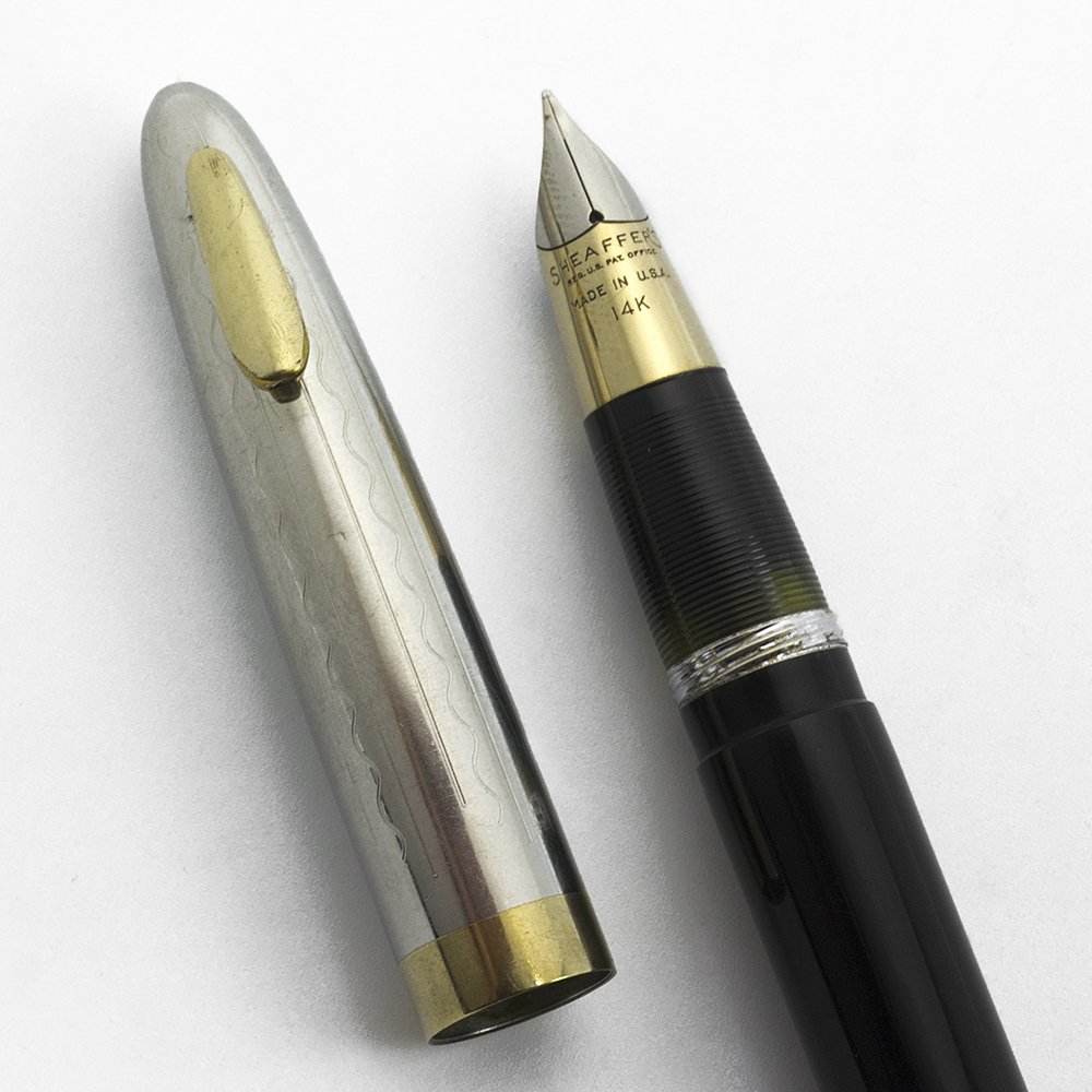 Sheaffer Lifetime Tuckaway Fountain Pen - Sentinel, Vac-Fil, Black