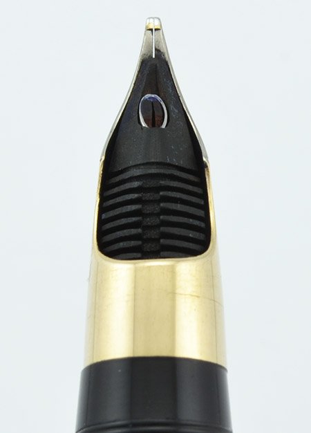 Sheaffer Valiant Snorkel (1950s) - Black, Medium Cursive Italic
