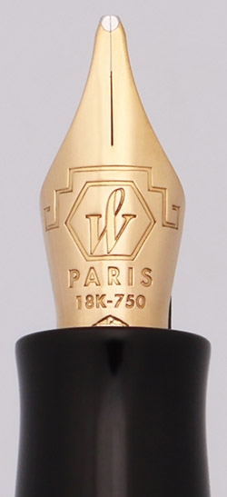 Waterman Charleston Fountain Pen - Ivory w Gold Trim, C/C, Broad