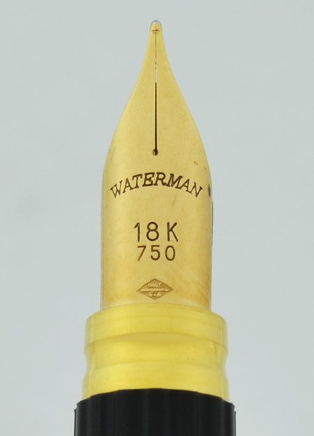 Waterman Executive Fountain Pen - Black, Gold Trim, Fine 18k Nib
