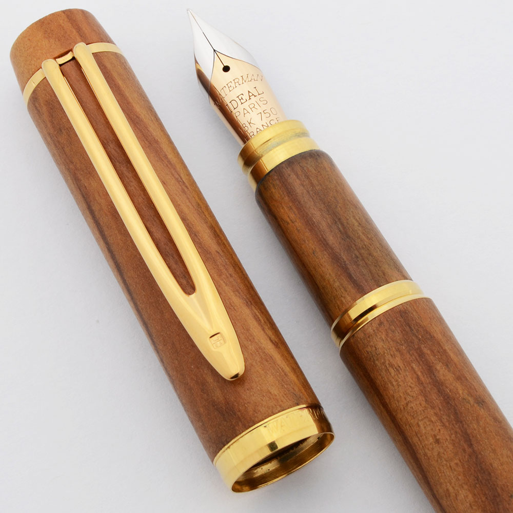 waterman 万年筆 IDEAL Waterman Le Man 100 Fontainebleau Fountain Pen - Olive Wood, C/C
