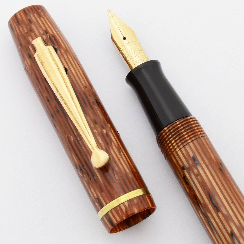 Waterman Skywriter Canada Fountain Pen Set (1930s/40s) Orange