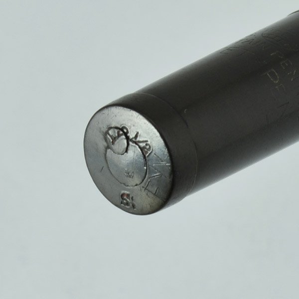 Waterman 12 1/2 Safety Pen Black Chased Hard Rubber, Extra Fine Flexible Nib (Excellent