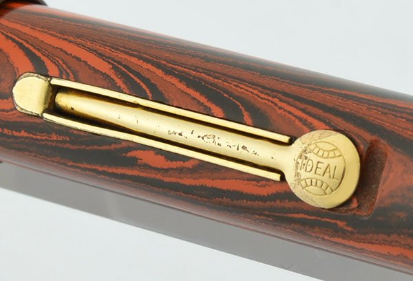 Waterman 52 V Red Ripple Ring Top Fountain Pen - Full Flex New