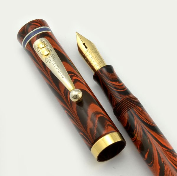 Waterman 5 Colorband Red Ripple Fountain Pen - 