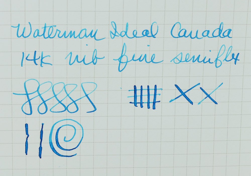 Waterman Commando Fountain Pen (1940s) - Black, Semi-Flex Fine, Canada ...