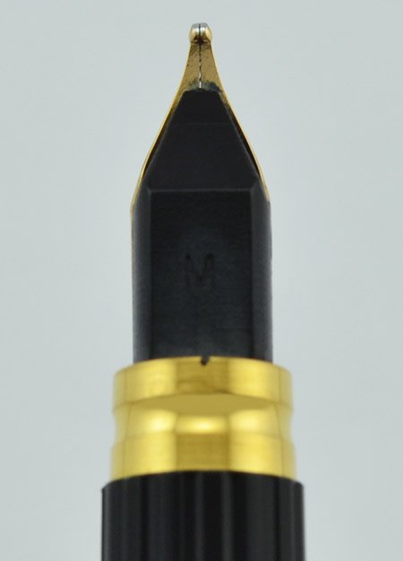 Waterman Exclusive Fountain Pen - Brown Mottled, GP Trim, Fine 18k Nib  (Near Mint, Works Well) - Peyton Street Pens
