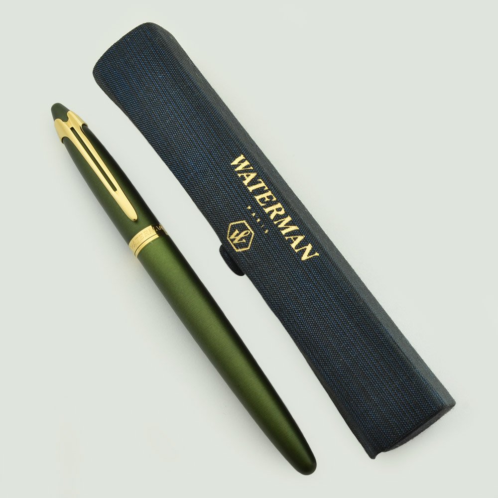 Waterman Ici & La Fountain Pen - Khaki Green, Medium GP Steel Nib