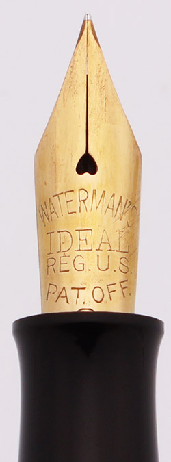 Waterman 52 V Fountain Pen (1920's) - Smooth Hard Rubber
