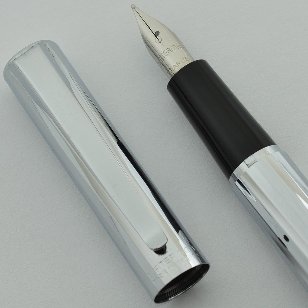 Waterman Torsade Fountain Pen - Chrome, Medium Steel Nib