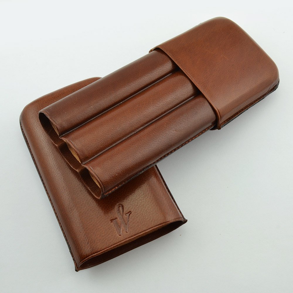 Medium leather pen case - 3 colours