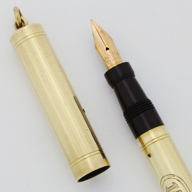 Mabie Todd Swan Eyedropper Fountain Pen - 14k Solid Gold