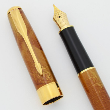 Parker SONNET I Fountain Pen - Chinese Laque Amber, 18k