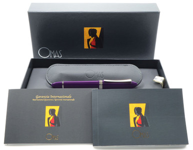 OMame★  Omas 360 Mezzo Fountain Pen - Purple with Rhodium 