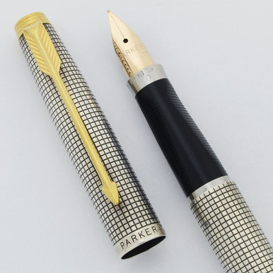 PARKER 75 万年筆 ボールペン STERLING SILVER 14k p75_1styr_66nib_1__32224.