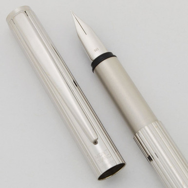 Montblanc Noblesse Slimline Fountain Pen - Stainless Steel Lined