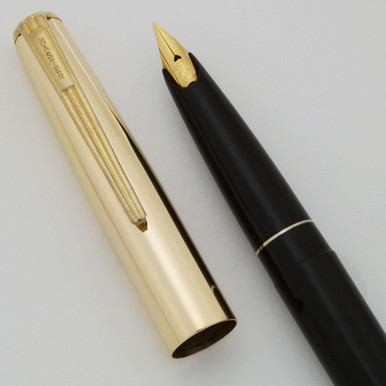 FOUNTAIN PENS VINTAGE AND MODERN・パーカー Master Japan Fountain Pen (1970s) - Black w Gold Cap, Fine