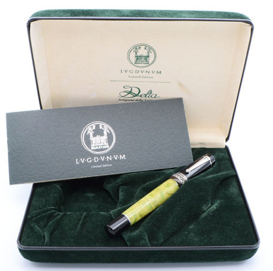 Delta Lugdunum LE Fountain Pen - Sterling Trim (1998), 18k Fine