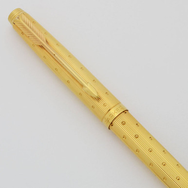 Parker 75 Perle Gold Plated Ballpoint (1980s, France) - Gold