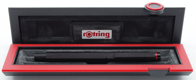 Rotring Newton Rollerball - Matte Black w Red Accent Ring