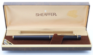 Sheaffer TARGA 1003S Slim Fountain Pen - Matte Black, Gold Trim