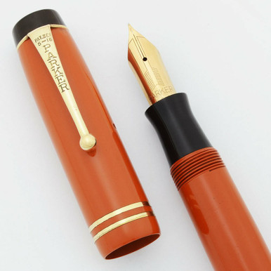 Parker Duofold Senior Streamline Fountain Pen (1930) - Orange