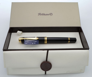【使用感あり】Pelikan M1000 F Pelikan M1000 Fountain Pen – Green Stripe – The Nibsmith