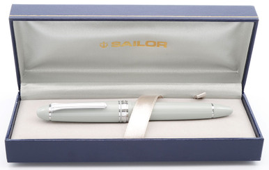 Sailor 1911L Fountain Pen - Anchor Grey, Rhodium Trim, Broad 21k